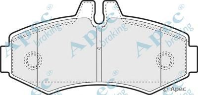 APEC BRAKING pad1074 -  Комплект тормозных колодок, дисковый тормоз